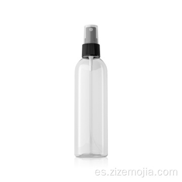 Botella de spray de plástico de cilindro cosmético de 200 ml